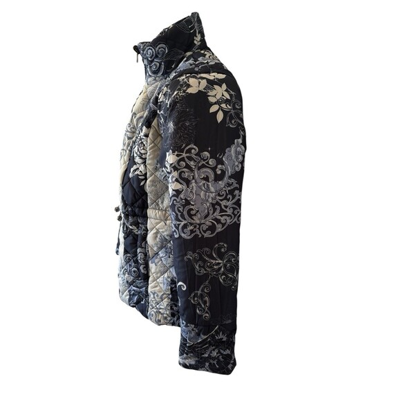 NWOT Johnny Was Neutra Reversible Floral Parka Puffer Jacket Size $420 XS - Picture 9 of 15